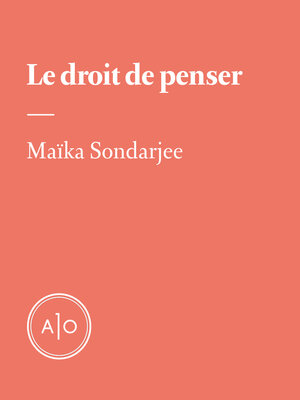 cover image of Le droit de penser